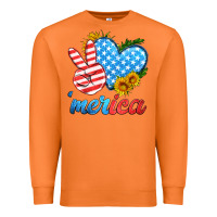 Carrot america with heart Premium Sweatshirt - HRA Design Shop