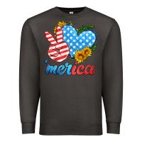 Smoke america with heart Premium Sweatshirt - HRA Design Shop