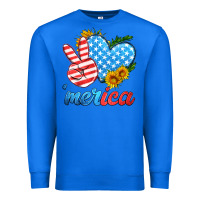 True Royal america with heart Premium Sweatshirt - HRA Design Shop