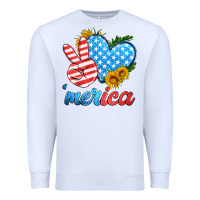 White america with heart Premium Sweatshirt - HRA Design Shop