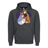 Smoke holy night jesus birth Zipper Hoodie - Zillion Design Studio
