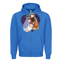True Royal holy night jesus birth Zipper Hoodie - Zillion Design Studio