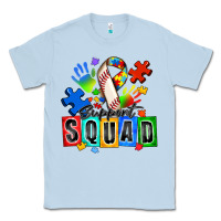 Dusty Blue baseball support squad autism Classic Tee - Zillion Design Studio