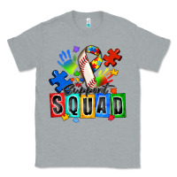 Heather Grey baseball support squad autism Classic Tee - Zillion Design Studio