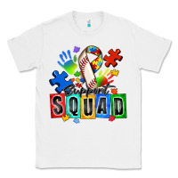 White baseball support squad autism Classic Tee - Zillion Design Studio
