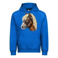 Cobalt Haflinger Avelignese Horse Urban Hoodie - LillyAllenDesigns