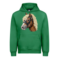 Emerald Haflinger Avelignese Horse Urban Hoodie - LillyAllenDesigns