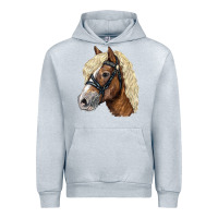 Heather Grey Haflinger Avelignese Horse Urban Hoodie - LillyAllenDesigns