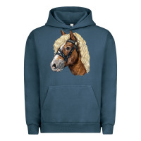 Pigment Midnight Navy Haflinger Avelignese Horse Urban Hoodie - LillyAllenDesigns