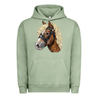 Pigment Oil Green Haflinger Avelignese Horse Urban Hoodie - LillyAllenDesigns