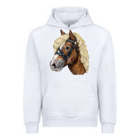 White Haflinger Avelignese Horse Urban Hoodie - LillyAllenDesigns