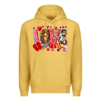 Antique Gold valentines day love nurse Premium Hoodie - NancyCooperArtShop