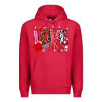 Cardinal valentines day love nurse Premium Hoodie - NancyCooperArtShop