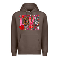 Coffee valentines day love nurse Premium Hoodie - NancyCooperArtShop