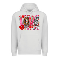 Dove Grey valentines day love nurse Premium Hoodie - NancyCooperArtShop
