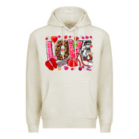 Oatmeal Heather valentines day love nurse Premium Hoodie - NancyCooperArtShop