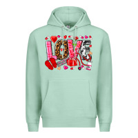 Seafoam valentines day love nurse Premium Hoodie - NancyCooperArtShop