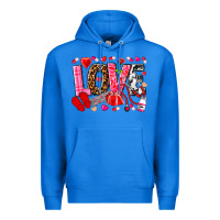 True Royal valentines day love nurse Premium Hoodie - NancyCooperArtShop