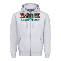 Heather Grey home sweet home Zipper Hoodie - texasbilliewilder