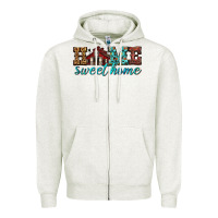 Oatmeal Heather home sweet home Zipper Hoodie - texasbilliewilder