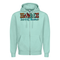 Seafoam home sweet home Zipper Hoodie - texasbilliewilder