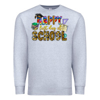 Heather Grey happy last day of school Premium Sweatshirt - CowhideDigitalArt