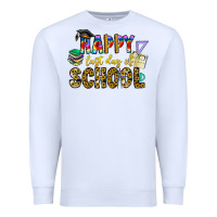 White happy last day of school Premium Sweatshirt - CowhideDigitalArt