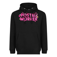 Black Breast Cancer Postal Worker Heavyweight Hoodie - texasbilliewilder