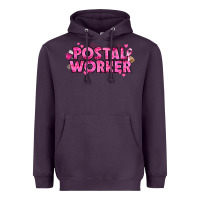 Plum Breast Cancer Postal Worker Heavyweight Hoodie - texasbilliewilder