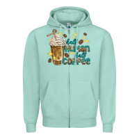 Half Human Half Coffee Zipper Hoodie | Teevron