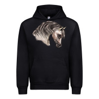 Black Arabian Horse Urban Hoodie - LillyAllenDesigns