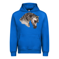 Cobalt Arabian Horse Urban Hoodie - LillyAllenDesigns