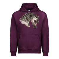 Mauve Wine Arabian Horse Urban Hoodie - LillyAllenDesigns