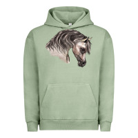 Pigment Oil Green Arabian Horse Urban Hoodie - LillyAllenDesigns