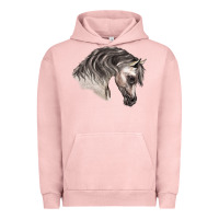 Pigment Salmon Arabian Horse Urban Hoodie - LillyAllenDesigns