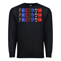 Black 4th of july freedom Premium Sweatshirt - HRA Design Shop