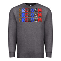 Charcoal Heather 4th of july freedom Premium Sweatshirt - HRA Design Shop