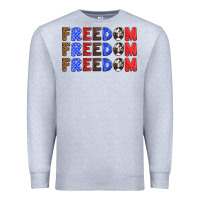 Heather Grey 4th of july freedom Premium Sweatshirt - HRA Design Shop
