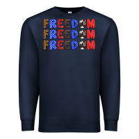 Navy 4th of july freedom Premium Sweatshirt - HRA Design Shop