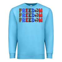 Ocean Blue 4th of july freedom Premium Sweatshirt - HRA Design Shop