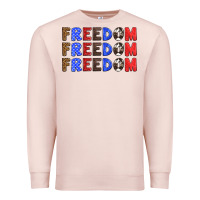 Pale Pink 4th of july freedom Premium Sweatshirt - HRA Design Shop