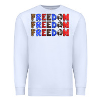 White 4th of july freedom Premium Sweatshirt - HRA Design Shop