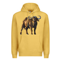 Antique Gold Buffalo Premium Hoodie - LillyAllenDesigns