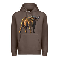 Coffee Buffalo Premium Hoodie - LillyAllenDesigns