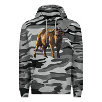 Slate Camo Buffalo Premium Hoodie - LillyAllenDesigns