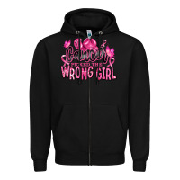 Black cancer picked the wrong girl Zipper Hoodie - RanaPortraitStore