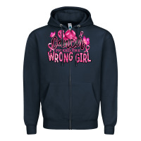 Navy cancer picked the wrong girl Zipper Hoodie - RanaPortraitStore