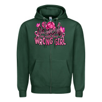 Sports Green cancer picked the wrong girl Zipper Hoodie - RanaPortraitStore