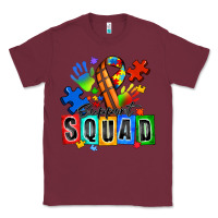 Burgundy basketball support squad autism Classic Tee - Zillion Design Studio