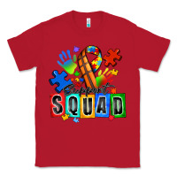 Red basketball support squad autism Classic Tee - Zillion Design Studio